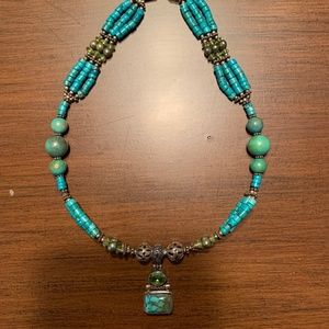 Necklace & Ring Sterling Silver Turquoise